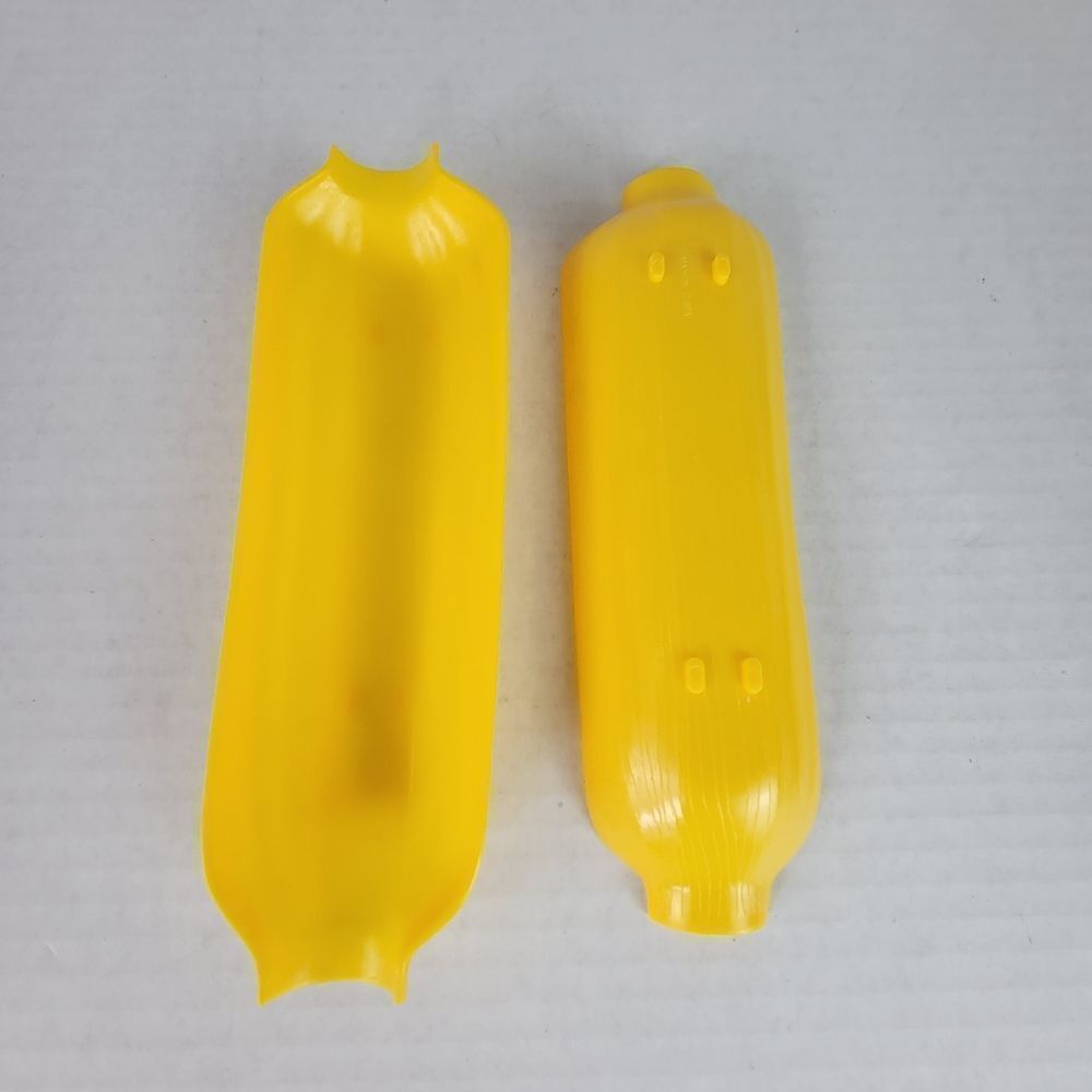 Bright Yellow Long Corn Ear Holders; Set of 4